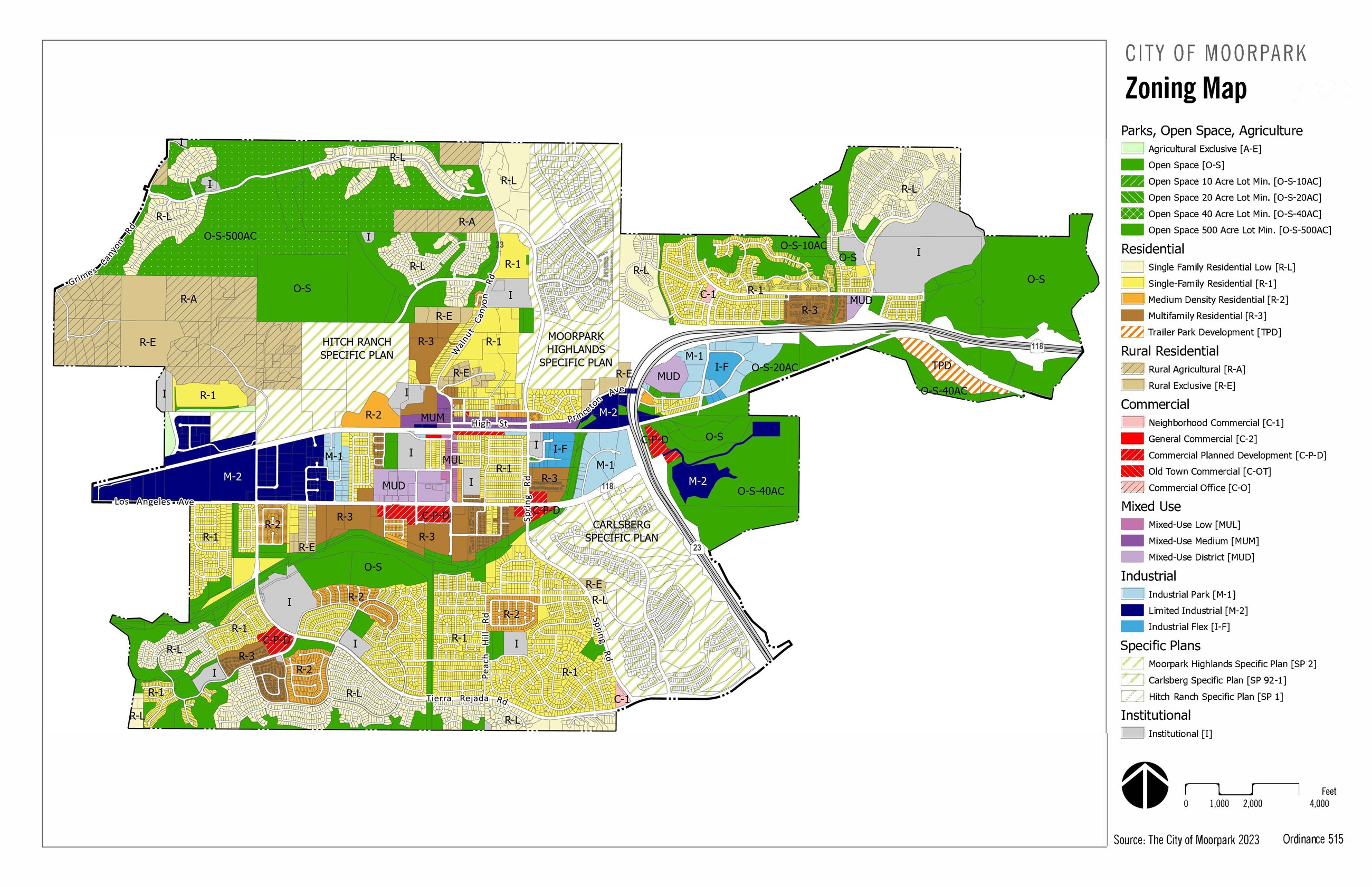 Zoning Map Approved 2023 Ordinance 515