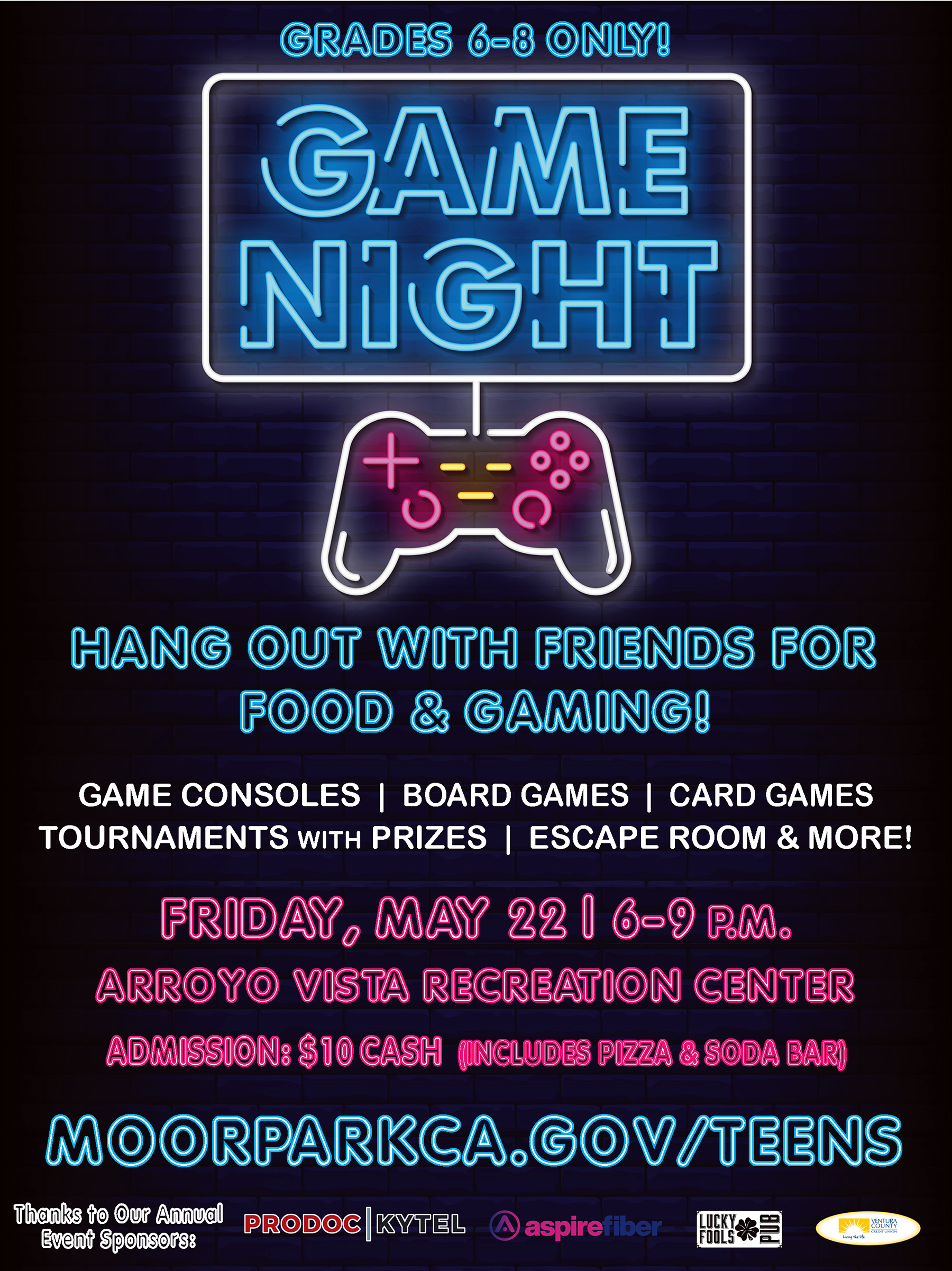Game Night Sp 2026 Flyer